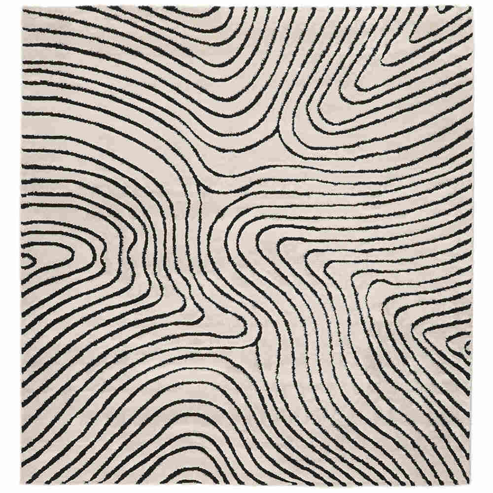 Chaima Rug - Cream and Black