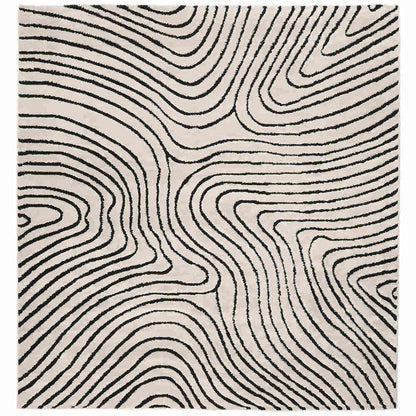 Chaima Rug - Cream and Black