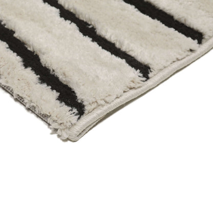 Chaima Rug - Cream and Black