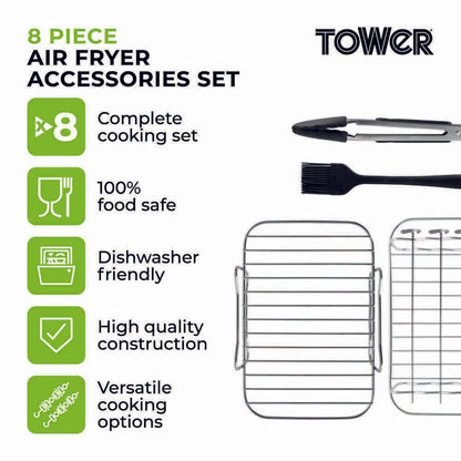 Tower Airfryer Accessories Set - 8 Piece