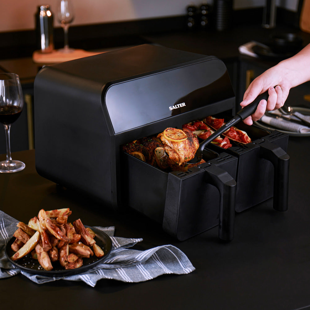 Salter Dual Air Pro Air Fryer - 7.4L Black
