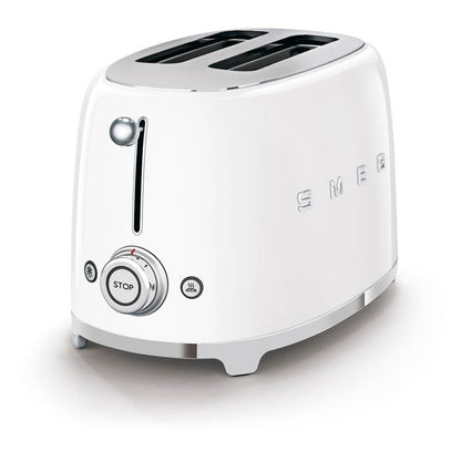 Smeg 2 Slice Toaster - Matte White