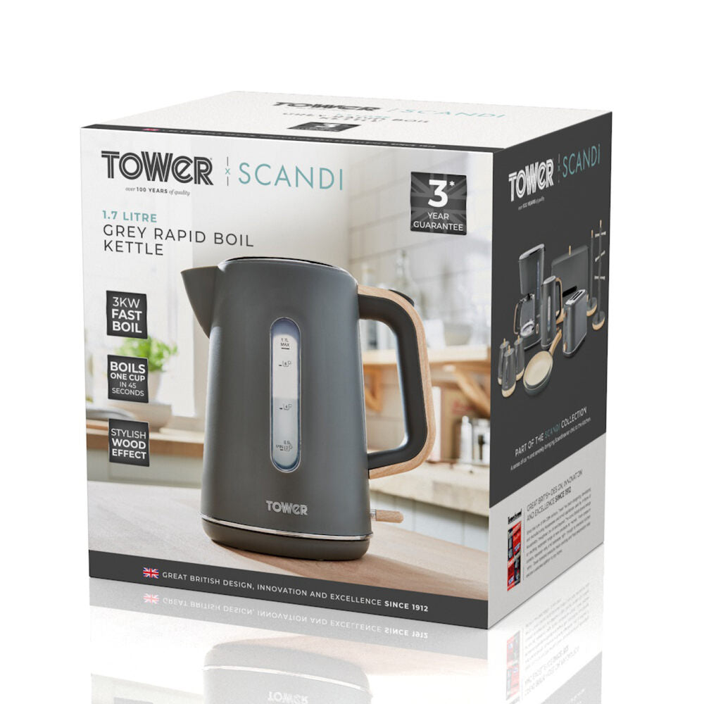 Tower Scandi 1.7L Kettle - Slate