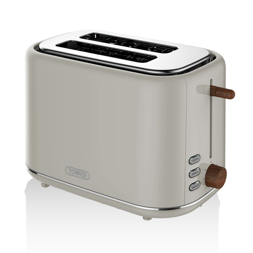 Tower Scandi 2 Slice Toaster-  Dove Grey