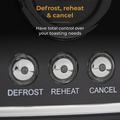 Tower Renaissance Retro 4 Slice Toaster - Black