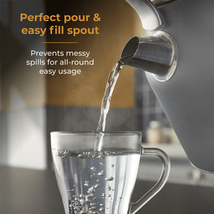 Tower Renaissance Retro Pot 1.7L Kettle - Grey