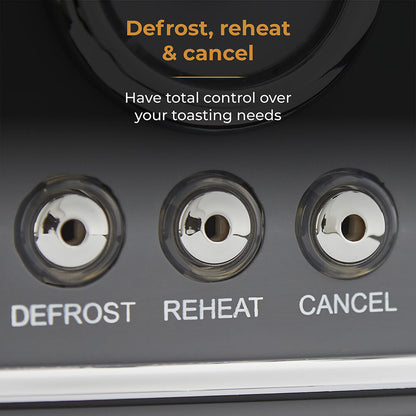 Tower Renaissance Retro 4 Slice Toaster - Grey