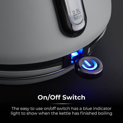 Tower Sera 3Kw Rapid Boil 1.7L Pyramid Kettle - Grey