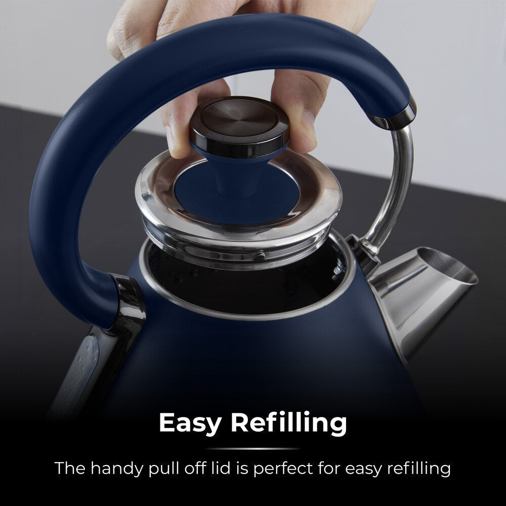 Tower Sera 1.7 Pyramid Kettle - Midnight Blue