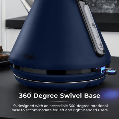 Tower Sera 1.7 Pyramid Kettle - Midnight Blue