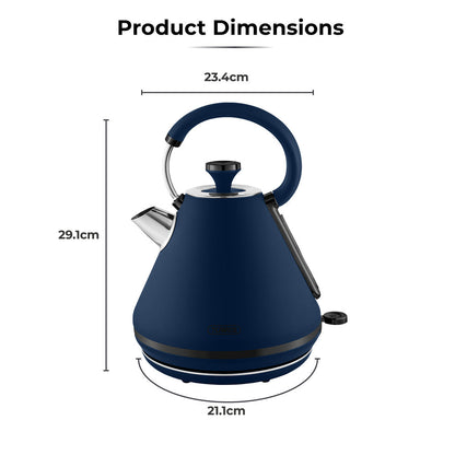 Tower Sera 1.7 Pyramid Kettle - Midnight Blue