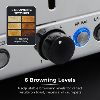 Tower Sera 4 Slice Toaster - Midnight Blue