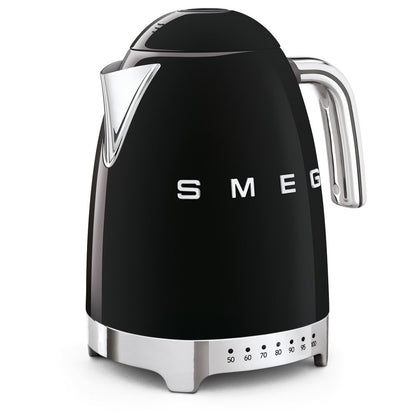 Smeg 1.7L Kettle with Temperature Controls - Black