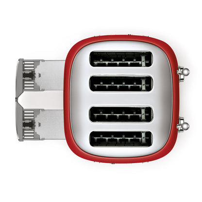 Smeg 4 Slice Toaster - Red