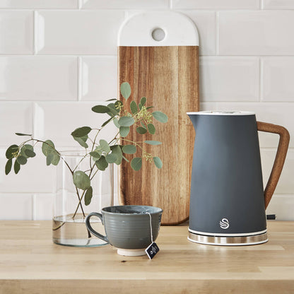 Swan 1.7L Nodic Style Cordless Kettle - Grey