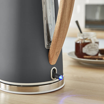 Swan 1.7L Nodic Style Cordless Kettle - Grey