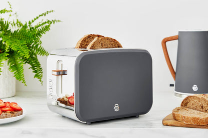 Swan Nordic 2 Slice Toaster Grey