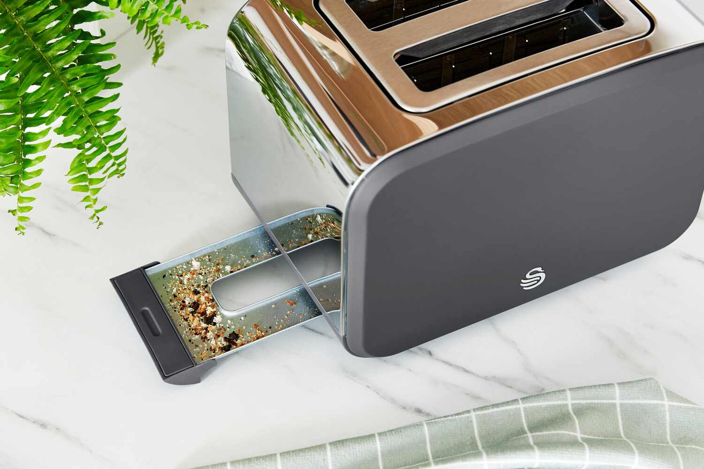 Swan Nordic 2 Slice Toaster Grey