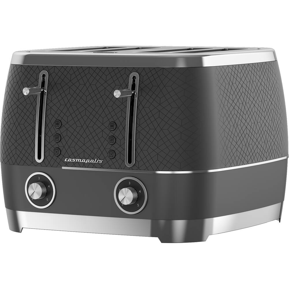 Cosmopolis 4 Slice Toaster - Charcoal