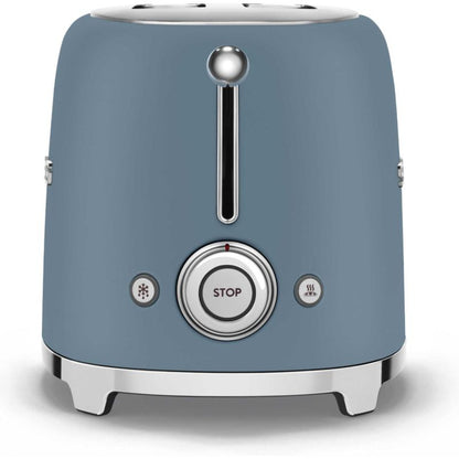 Smeg Two Slice Toaster in Matte Storm Blue