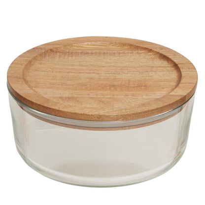 Freska Glass Container with Acacia Lid 850ml