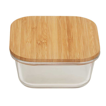 Freska  Glass Container with Bamboo Lid 520ml