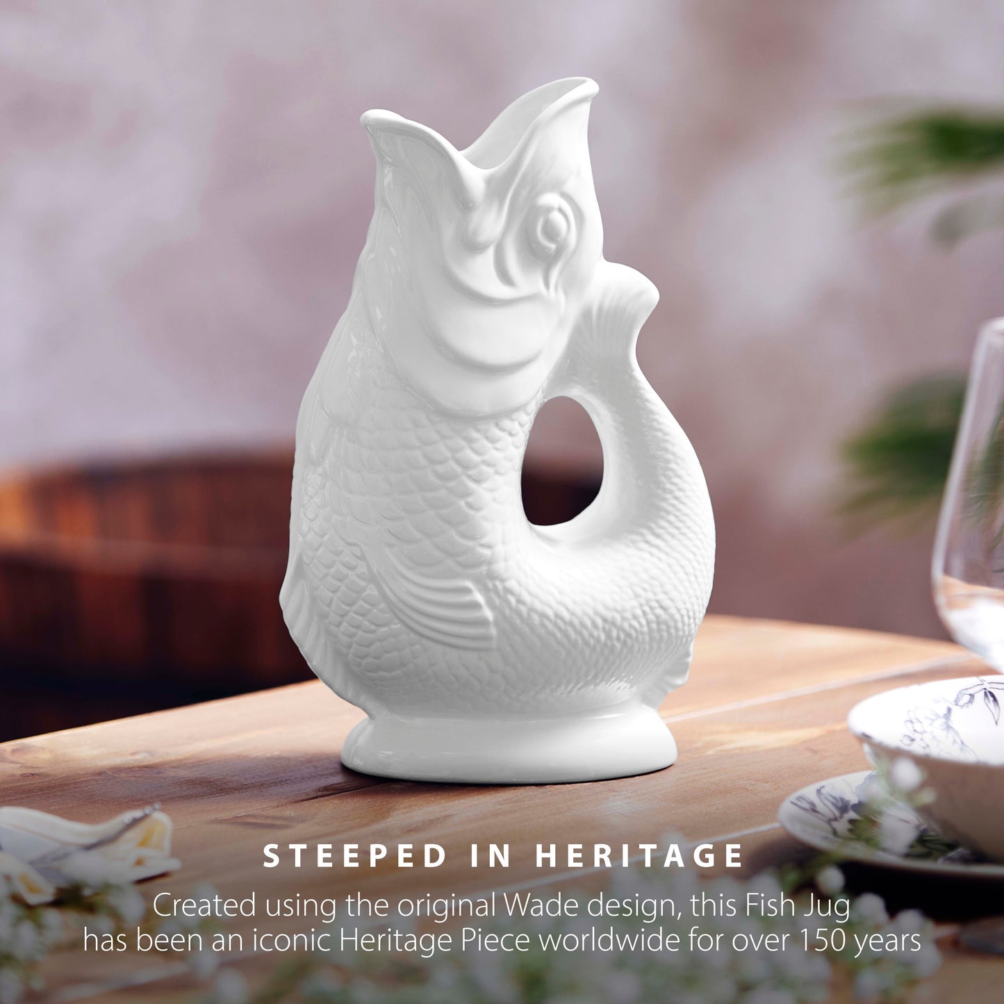 Wade Fish Jug 0.6L White