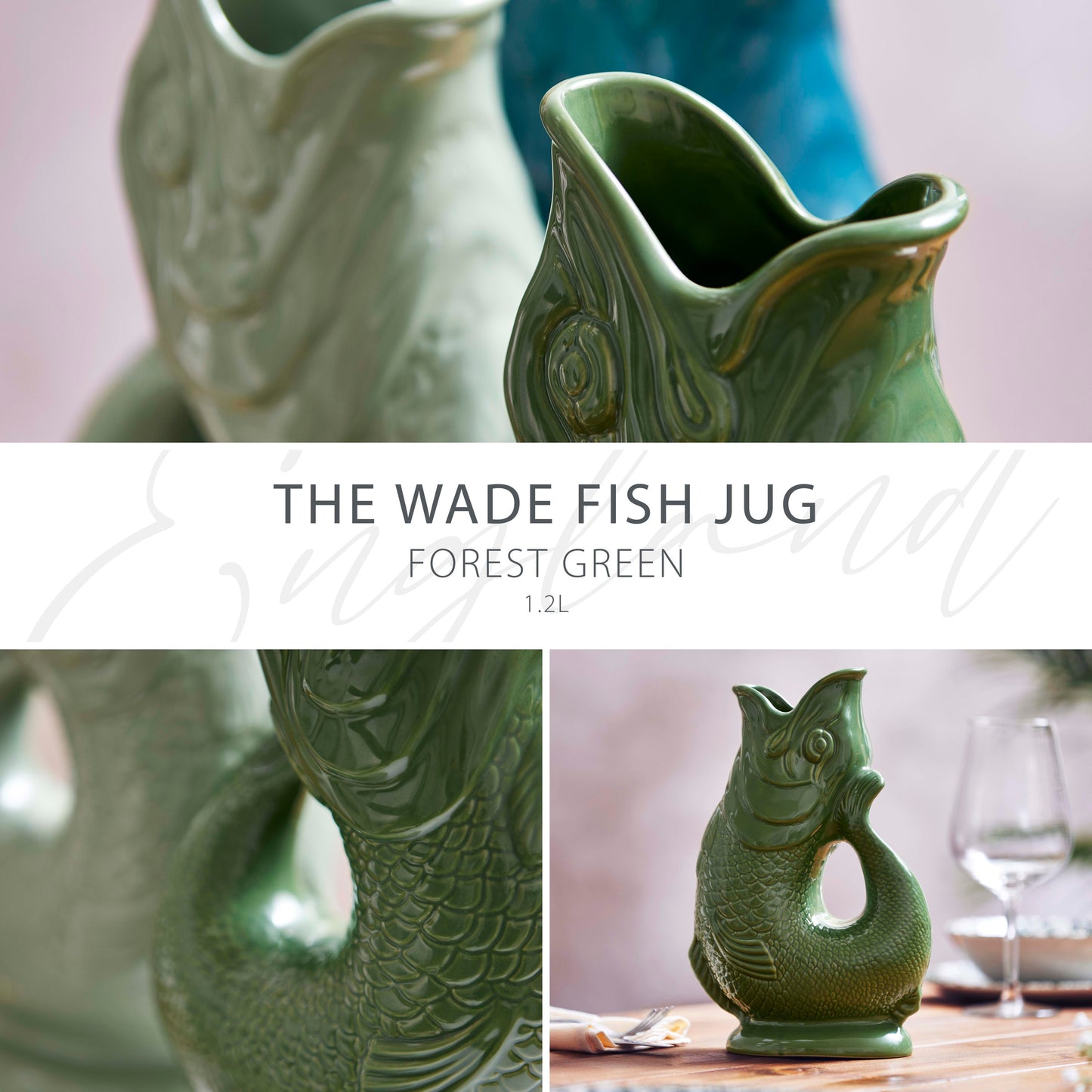 Wade Fish Jug 1.2L Forest Green