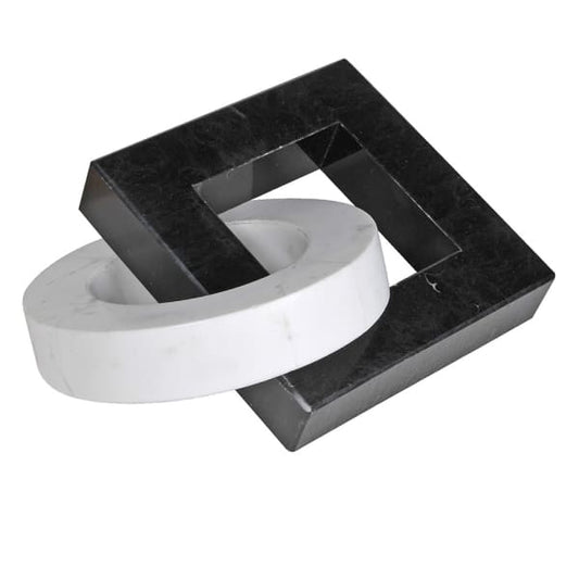 Black & White Interlocking Ornament