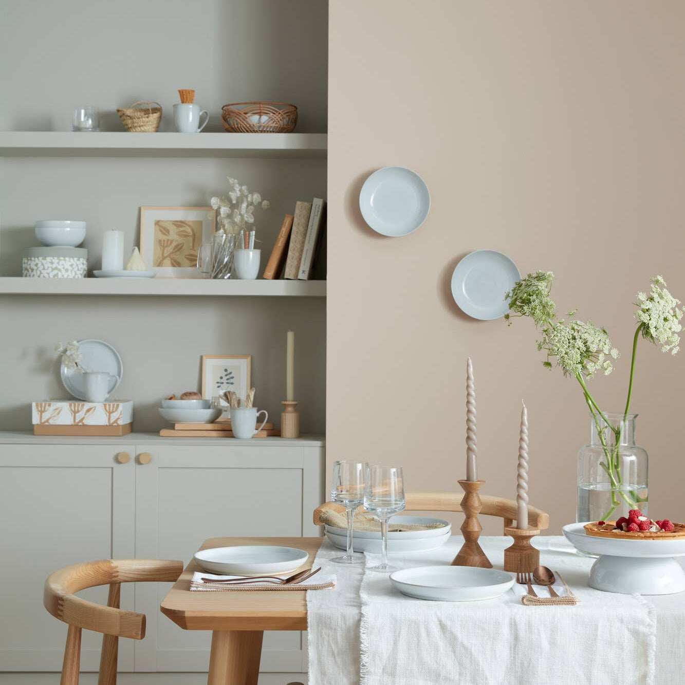 Denby Stoneware Elements Stone White 12 Piece Tableware Set