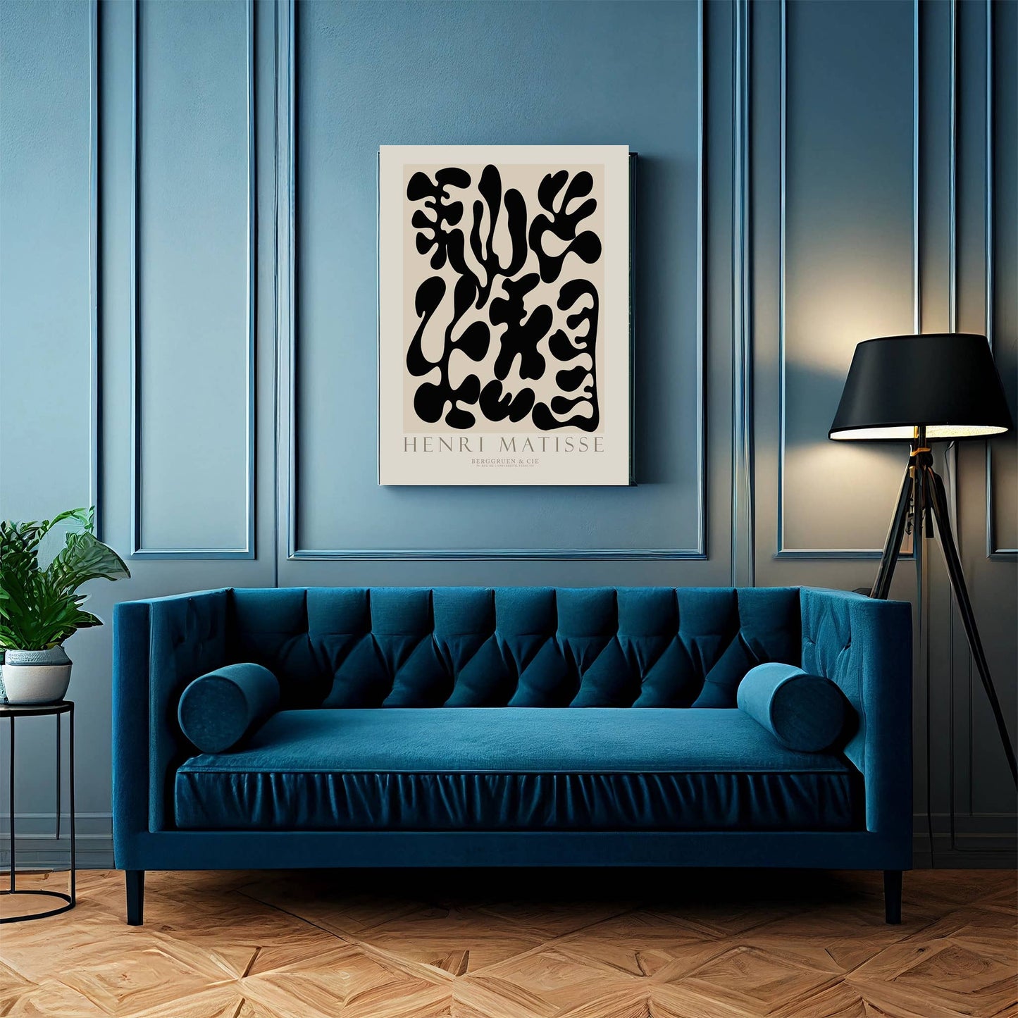 Matisse Black Abstract Vintage Art Print