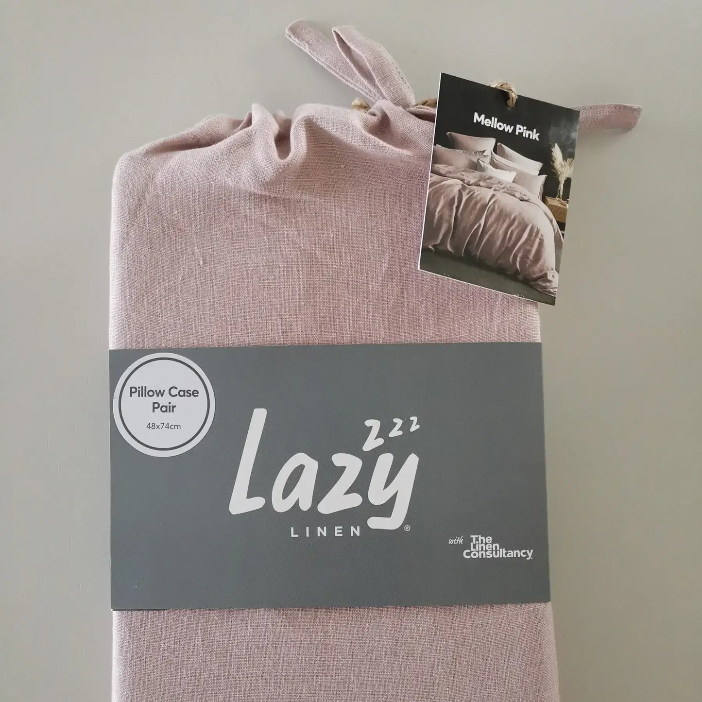 Lazy Linen Duvet Cover Mellow Pink
