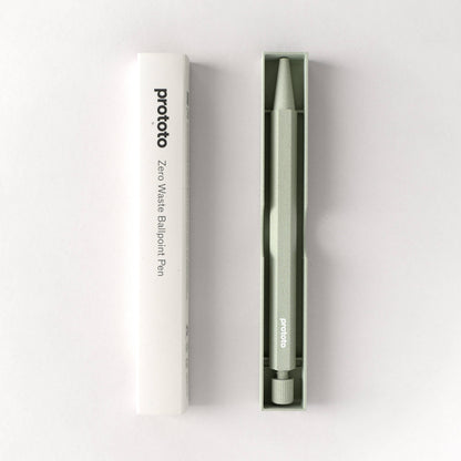 Zero Waste ballpoint pen in sage