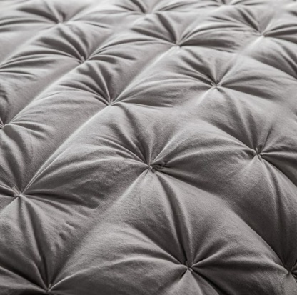 Opulent Velvet Bedspread Neutral