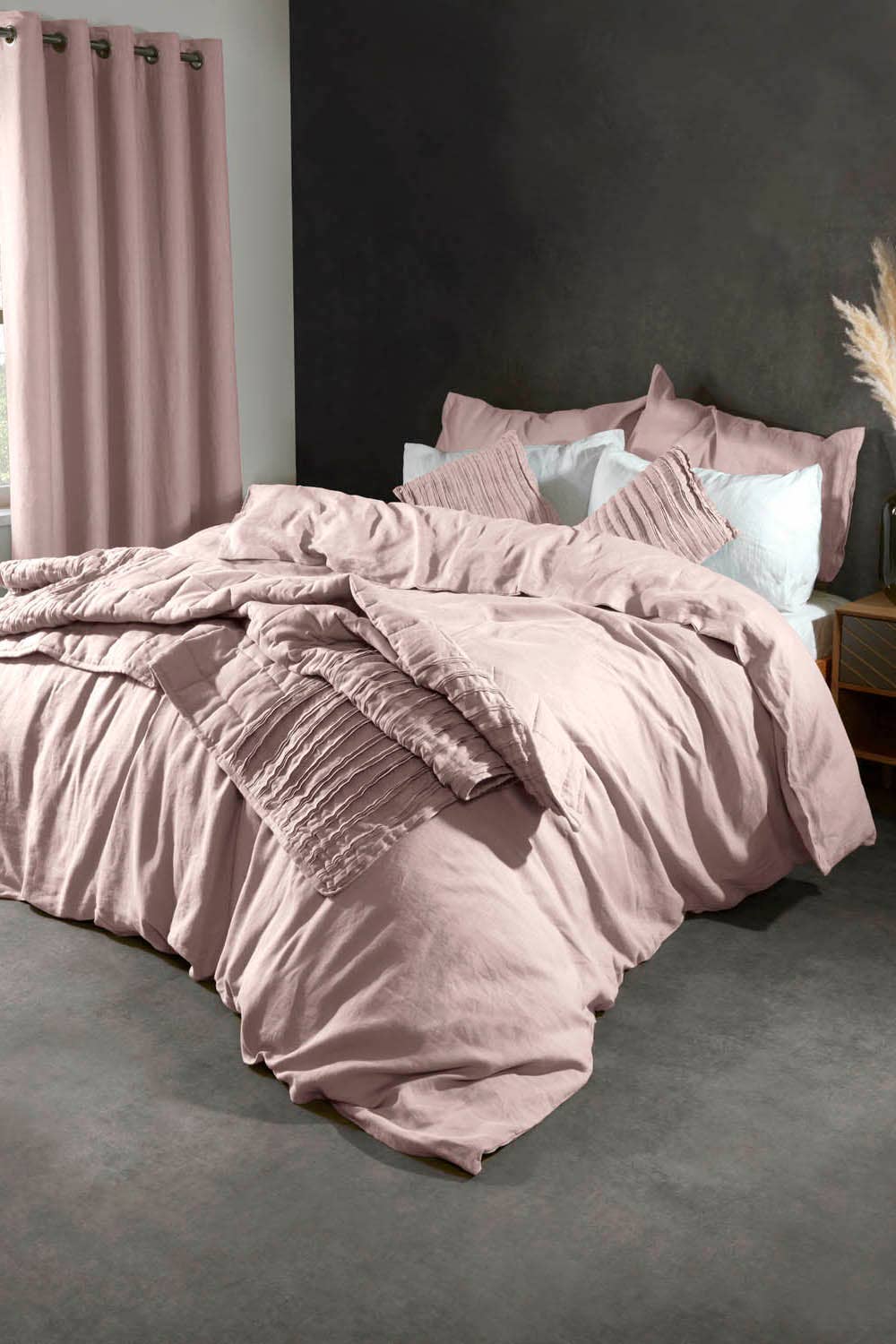 Lazy Linen Duvet Cover Mellow Pink