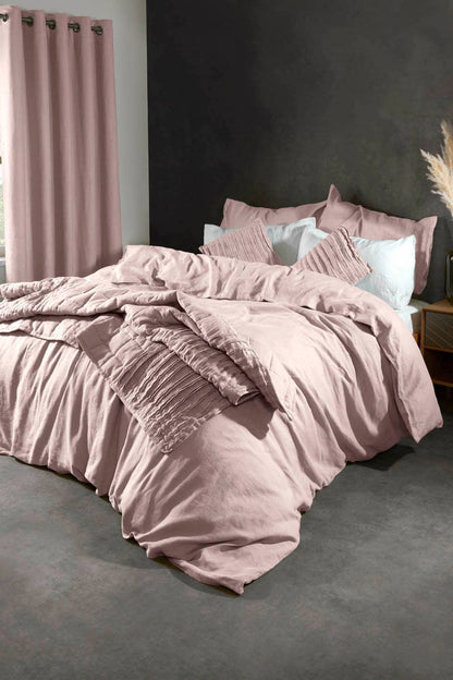 Lazy Linen Duvet Cover Mellow Pink
