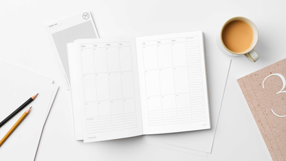 A5 CORAL UNDATED 52 WEEK PLANNER