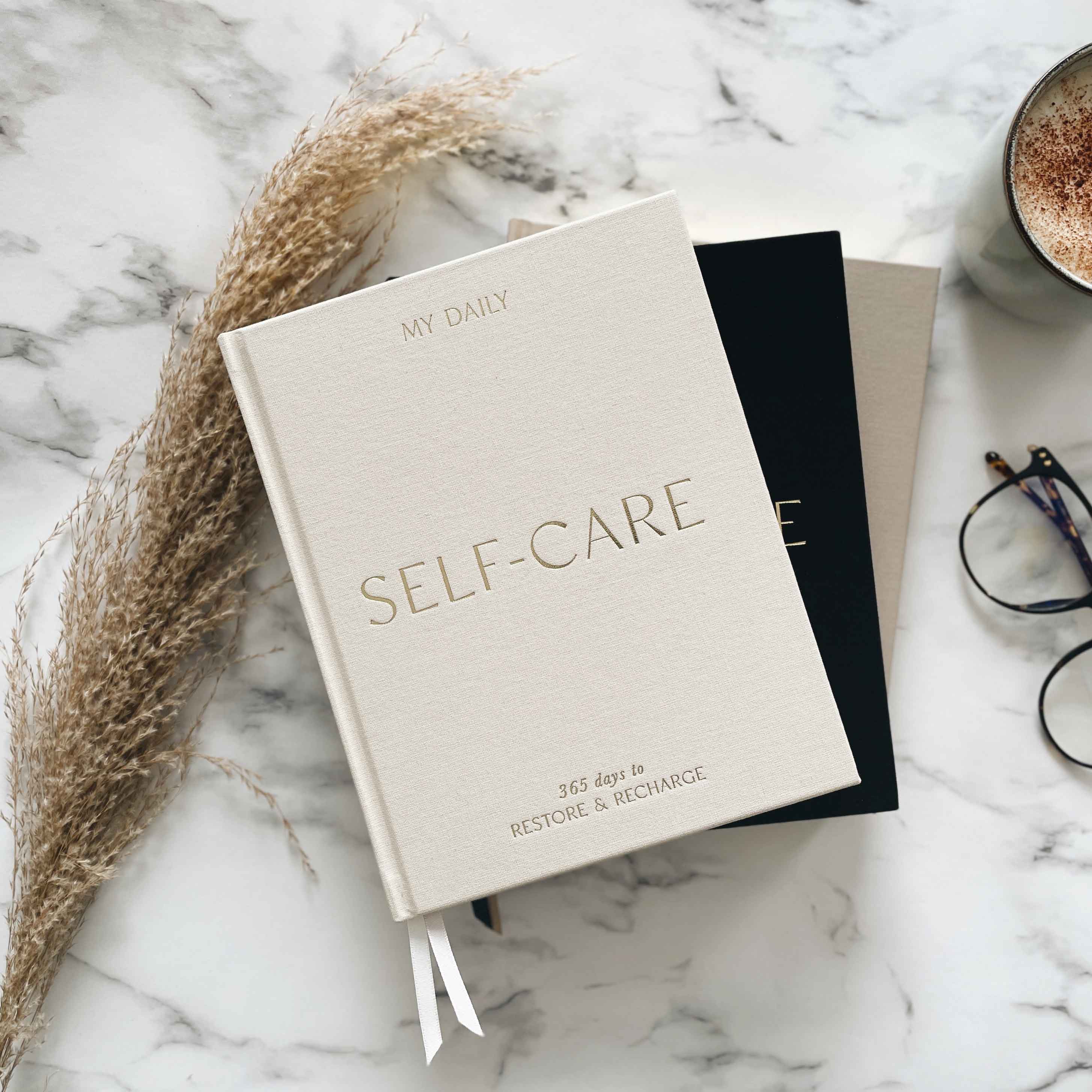 My Daily Self-Care (Almond) reflection and gratitude journal