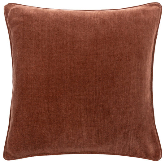 Heavy Chenille Piped Cushion Nutmeg