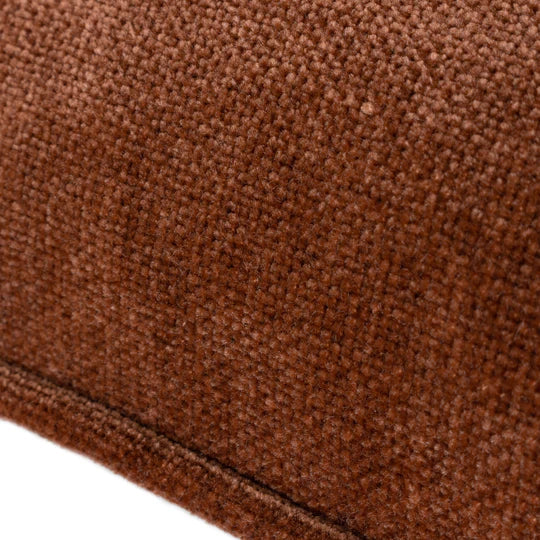 Heavy Chenille Piped Cushion Nutmeg