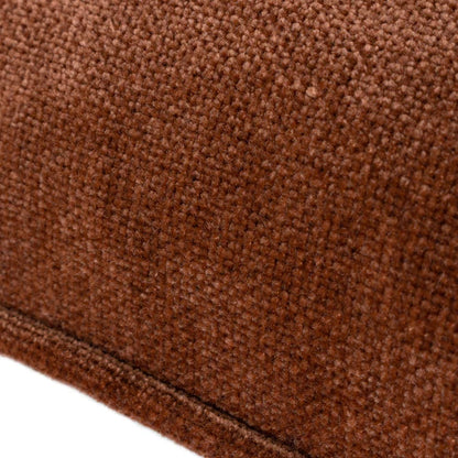 Heavy Chenille Piped Cushion Nutmeg