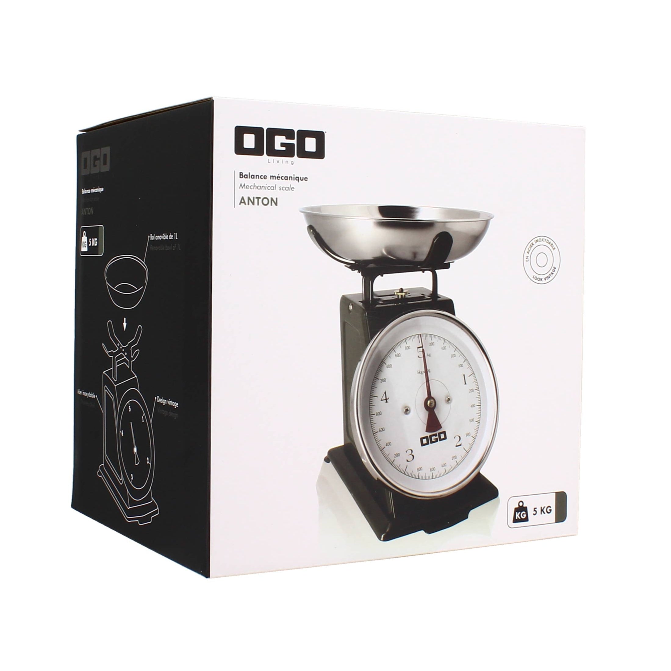 5kg/20g green mechanical kitchen scale