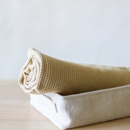 Organic Lifestyle Toast Waffle Bath Towel