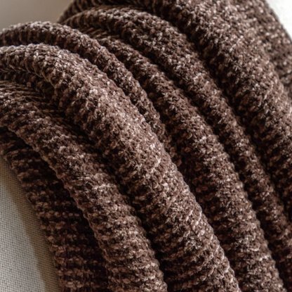 Deco Luxe Chunky Chenille Throw Chocolate