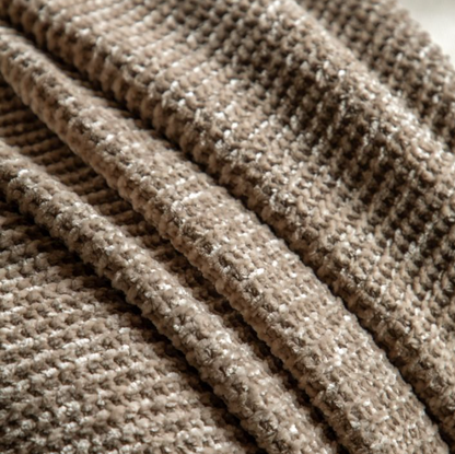 Deco Luxe Chunky Chenille Throw Taupe