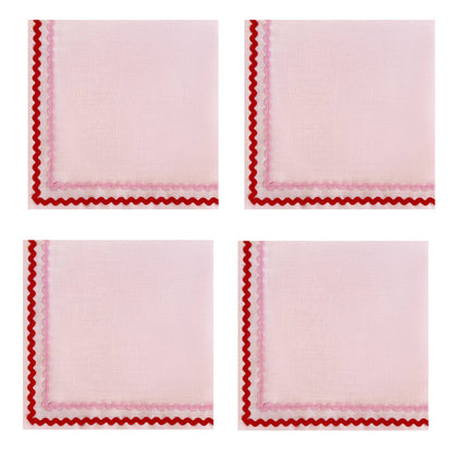 Pink Double Ric Rac Set of 2