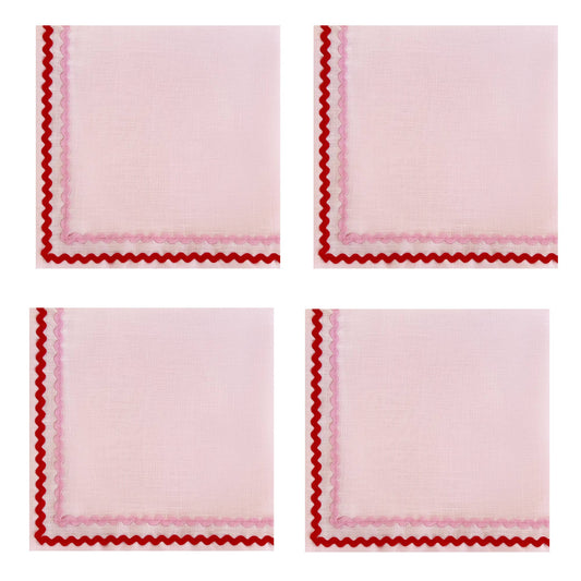 Pink Double Ric Rac Set of 2