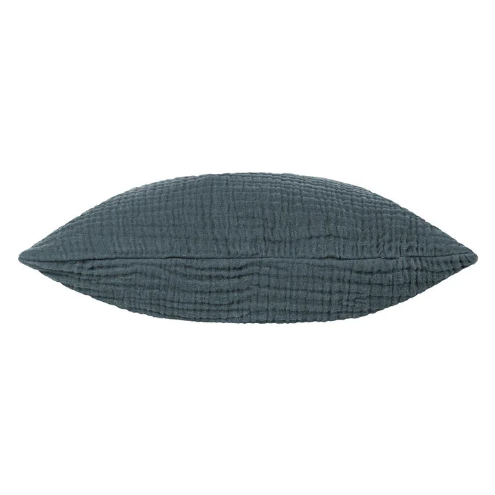 Yard Lark Muslin Crinkle Cotton Cushion Dusk 45x45 Feather Filled