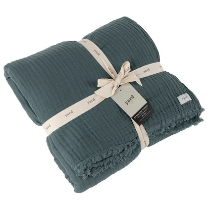 Yard Lark Muslin Cotton Oversized Throw Dusk