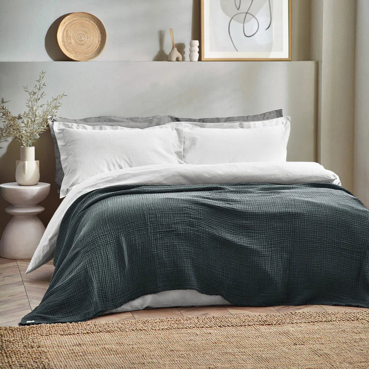 Yard Lark Muslin Cotton Oversized Throw Dusk